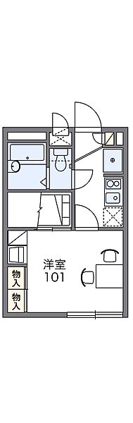 レオパレスＭｏｎｓｔｅｒａ 206｜兵庫県神戸市西区玉津町出合(賃貸アパート1K・2階・19.87㎡)の写真 その2