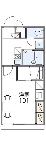 レオパレスひだまり 111｜兵庫県加古川市加古川町木村(賃貸アパート1K・1階・22.70㎡)の写真 その2