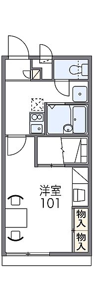 レオパレス赤とんぼ 101｜兵庫県たつの市龍野町中村(賃貸アパート1K・1階・23.18㎡)の写真 その2