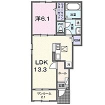 エスパス　リッシュ　田井　Ｂ 101 ｜ 兵庫県姫路市網干区田井（賃貸アパート1LDK・1階・50.01㎡） その2