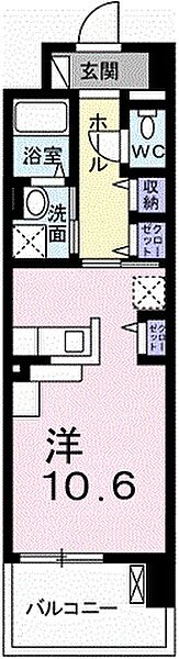 クレール姫路 704｜兵庫県姫路市船橋町 5丁目(賃貸マンション1R・7階・30.96㎡)の写真 その2