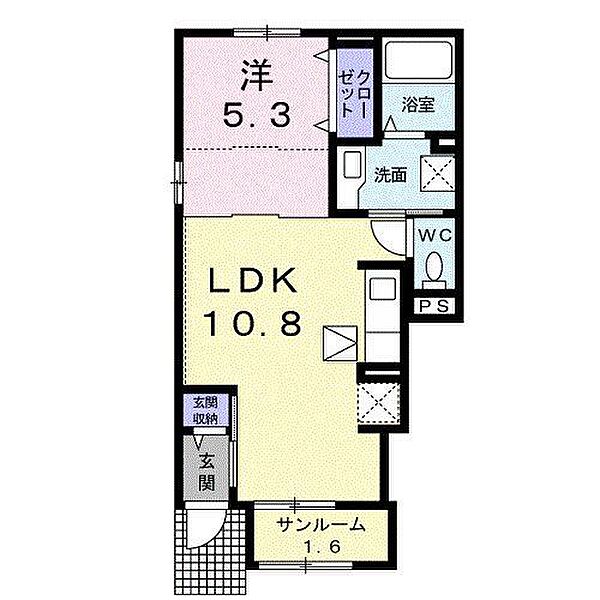 ＤＫ　ＳＥＬＥＣＴ　宝殿　I 101｜兵庫県加古川市東神吉町西井ノ口(賃貸アパート1LDK・1階・40.02㎡)の写真 その2