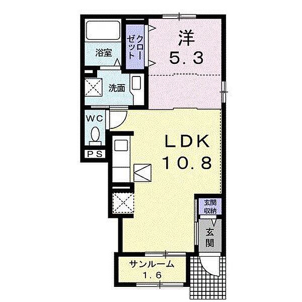 ＤＫ　ＳＥＬＥＣＴ　宝殿　I 103｜兵庫県加古川市東神吉町西井ノ口(賃貸アパート1LDK・1階・40.02㎡)の写真 その2