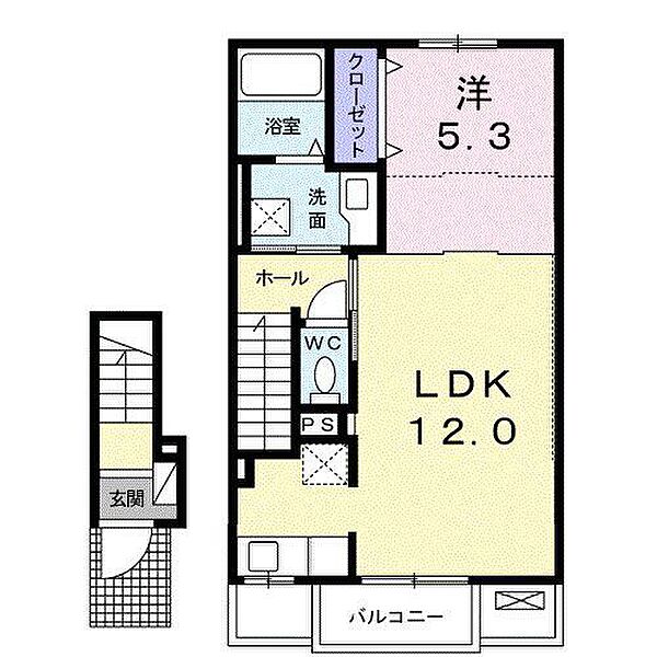 ＤＫ　ＳＥＬＥＣＴ　宝殿　I 202｜兵庫県加古川市東神吉町西井ノ口(賃貸アパート1LDK・2階・43.32㎡)の写真 その2