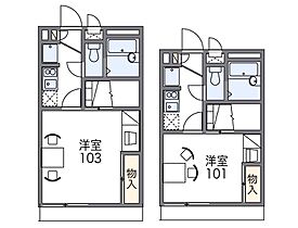 レオパレス明日香 104 ｜ 兵庫県加古川市加古川町備後5-4（賃貸アパート1K・1階・23.18㎡） その2