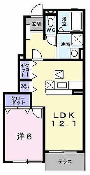 ウィル　ヴェスティージ　壱番館 102｜兵庫県西脇市下戸田(賃貸アパート1LDK・1階・45.72㎡)の写真 その2