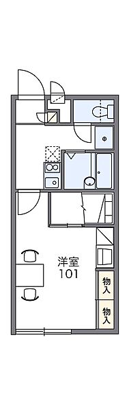 レオパレスエクセルコート 208｜兵庫県たつの市龍野町堂本(賃貸アパート1K・2階・23.18㎡)の写真 その2