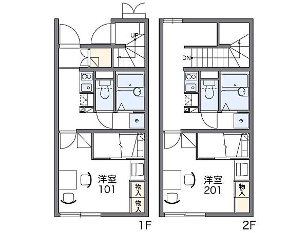 レオパレス昭和町 206｜兵庫県豊岡市昭和町(賃貸アパート1K・2階・28.15㎡)の写真 その2