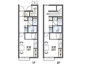 レオパレスＮ　千寿 207 ｜ 兵庫県神戸市北区八多町中411（賃貸アパート1K・2階・28.02㎡） その2