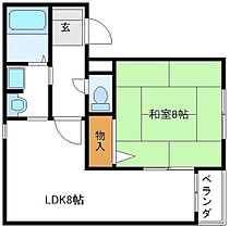 エスペレール 206 ｜ 兵庫県姫路市飾磨区今在家1057番地3（賃貸アパート1LDK・2階・39.33㎡） その2