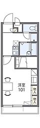 レオパレス白国 1Kの間取図画像
