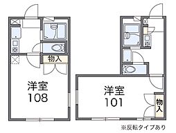 レオパレスY'sMay 1Kの間取図画像