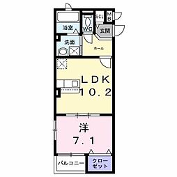 ヴェルナール赤羽 1LDKの間取図画像