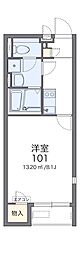 レオネクストフォーエバー3 1Kの間取図画像