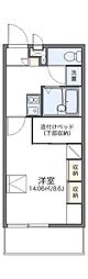 レオパレス東今宿 1Kの間取図画像