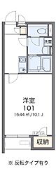 クレイノプルメリア 1Kの間取図画像