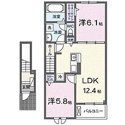 プロスペリテV B棟 2階/203