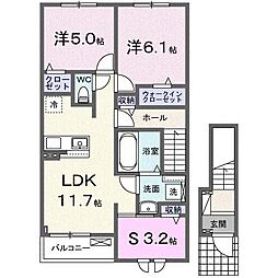 サンセールIX A 2階