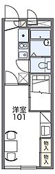 レオパレス夢未来 1Kの間取図画像