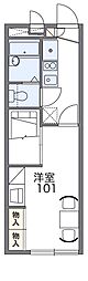 レオパレスメープル北神 1Kの間取図画像