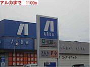 アルカドラッグまで1100m