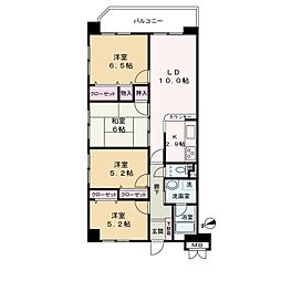 リバード東今宿 4LDKの間取図画像