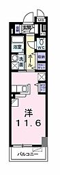 レジデンス神戸 ワンルームの間取図画像