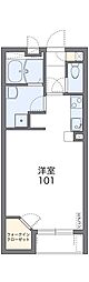 レオネクスト碧 1Kの間取図画像
