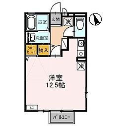 エフハウス桑間 ワンルームの間取図画像