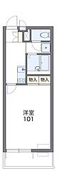 レオネクストアイ 1Kの間取図画像