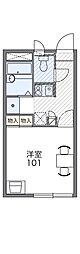 レオパレス西浜 1Kの間取図画像