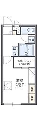 レオパレス三田ウチダ2号館 1Kの間取図画像
