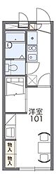 レオパレスオアシス1 1Kの間取図画像