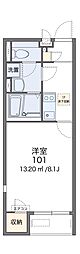 レオネクストドリーム&ドリーム 1Kの間取図画像