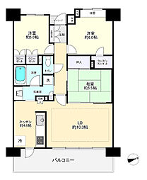 ライオンズ蓮田レスティアコート 3LDKの間取図画像