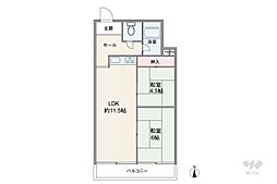 間取図画像 2LDK