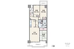 伊丹パーク・ホームズ1号棟 3LDKの間取図画像