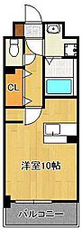 ボスカート　F． 4階ワンルームの間取り