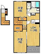 ボスカート　Ｃ．IV  ｜ 福岡県北九州市八幡東区大宮町（賃貸アパート2LDK・2階・58.67㎡） その2