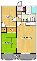 シャルダン中尾  ｜ 福岡県北九州市八幡東区中尾3丁目（賃貸マンション2LDK・3階・53.29㎡） その2