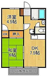 ワシダハイツ槻田 2階