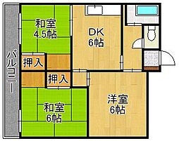 サングリーン中本町 2階/-