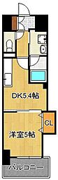ザスクエアプラチナレジデンス 1DKの間取図画像