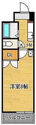 フェニックス壱番館 1Kの間取図画像