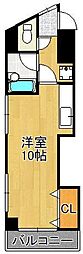 タツノビル ワンルームの間取図画像