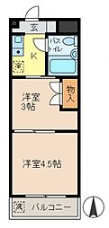 間取図画像 2K