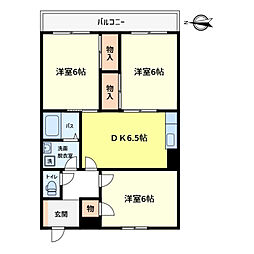 パークアベニュー 3DKの間取図画像