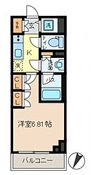 DIPS金町レジデンス 1Kの間取図画像