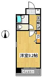 ソレイユ 1Kの間取図画像