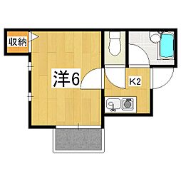 Allure 1Kの間取図画像